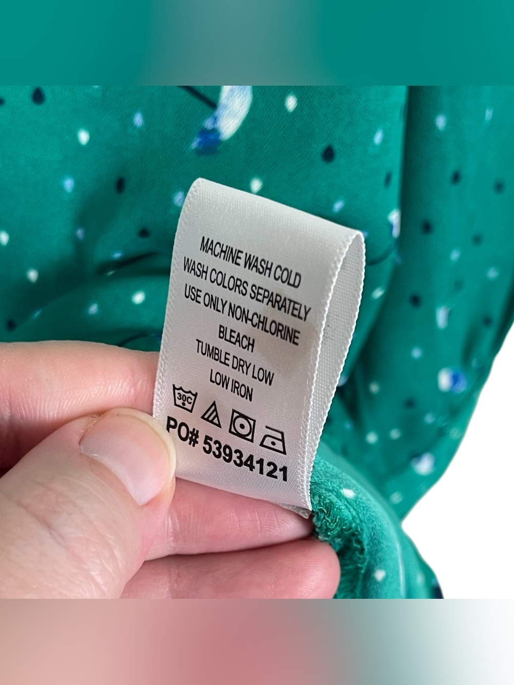 Catherines Umbrella Raindrops Print Button Up Tie Sleeve Blouse Women’s Size 3X - Picture 6 of 7